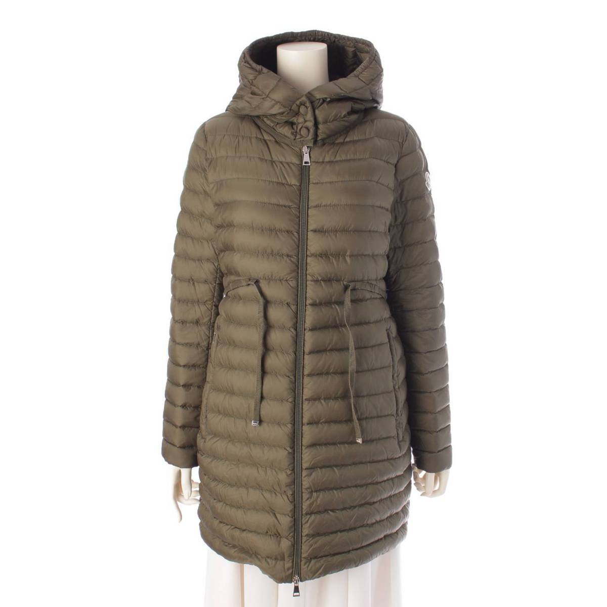 Moncler 17年 BARBEL バーベル フード ライトダウンコート アウター 49312 カーキ 2 (202149