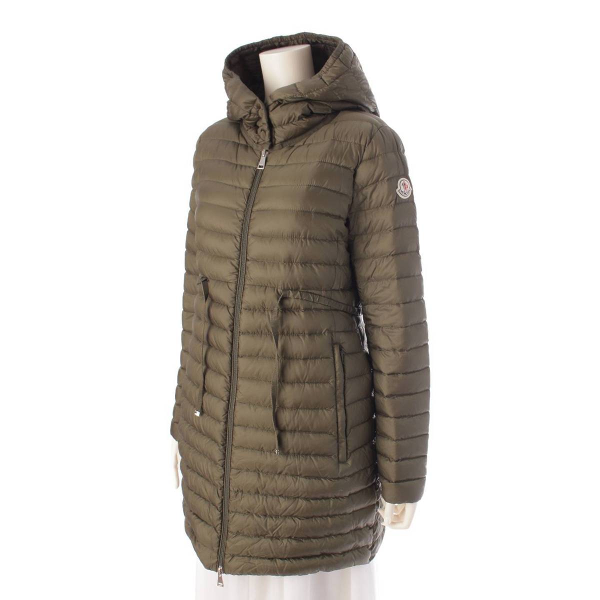 Moncler 17年 BARBEL バーベル フード ライトダウンコート アウター 49312 カーキ 2 (202149