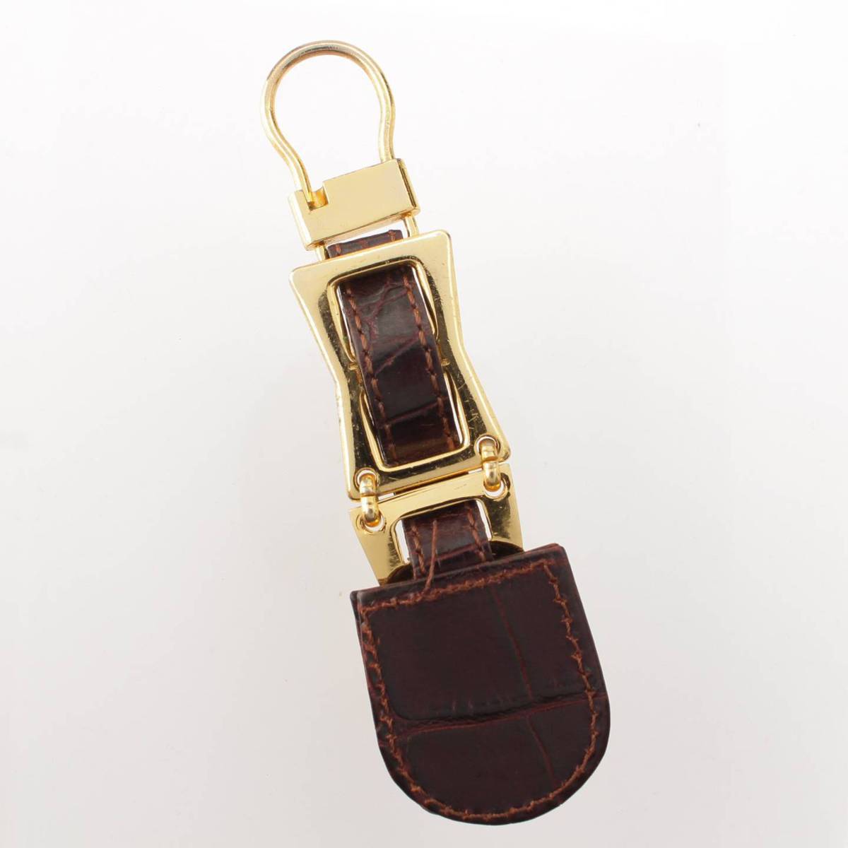 Gianni Versace キーチャーム キーホルダー メデューサ ゴールド ブラウン (208354