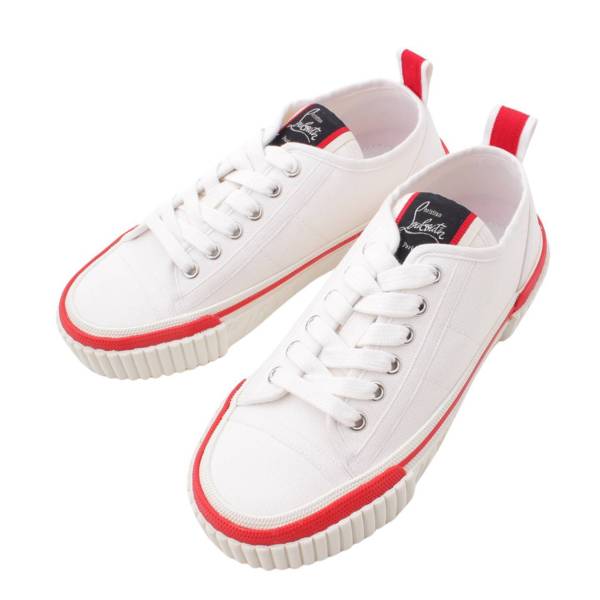 Christian Louboutin Pedro Donna Junior ローカット スニーカー 3230469 ホワイト 36 (197550